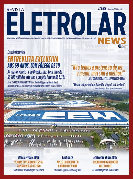 Capa da Revista Eletrolar News, edição 144